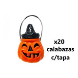 Calabazas Halloween X 20 Unid - Combo Carameleras Naranjas