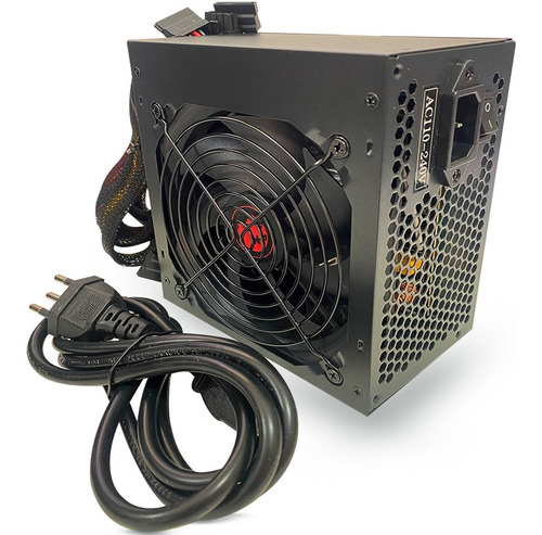 Fonte Alimentação 650w Cpu Computador 110v 240v Atx 50-60hz Cor Preto 110v/240v