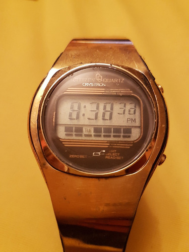 Reloj De Pulsera Vintage Citizen Quartz Crystron