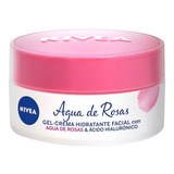 Gel Crema Facial Nivea Agua Rosas Con Ácido Hialurónico 50ml Tipo De Piel Todos