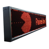 Painel Letreiro Led Digital 200x40 Externo Vermelho Wifi