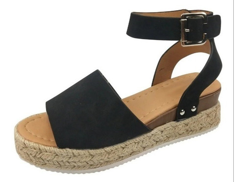 Sandalias Chala Mujer Zapatos Cáñamo Plataforma Liviano 353