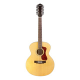 Guitarra Acústica Guild Westerly Collection F-2512e Para Diestros Natural Satin