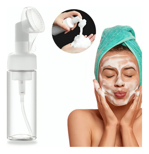 Frasco Pump Espumador Escova Limpeza Facial Skin Care 100ml