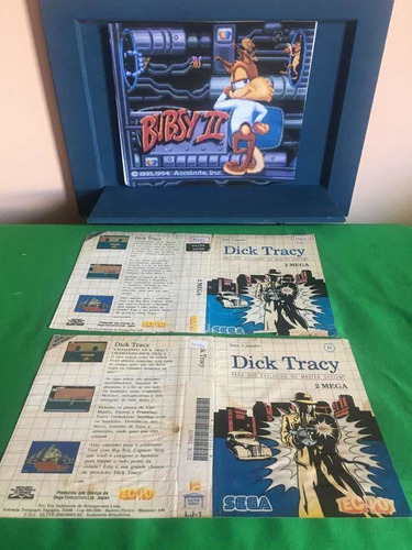 Master System Dick Tracy Encarte Original