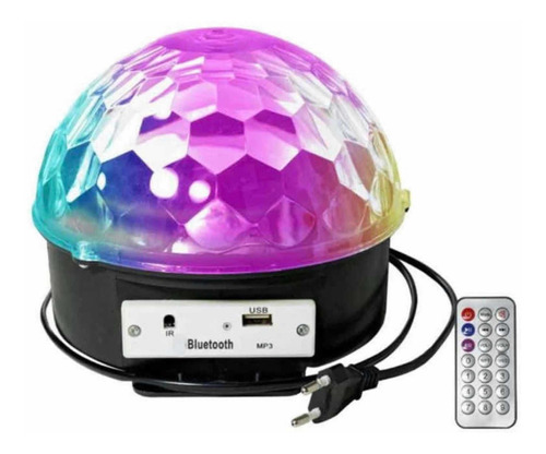 Bola Disco Rítmica Luces Led Fiesta Bluetooth Pendrive