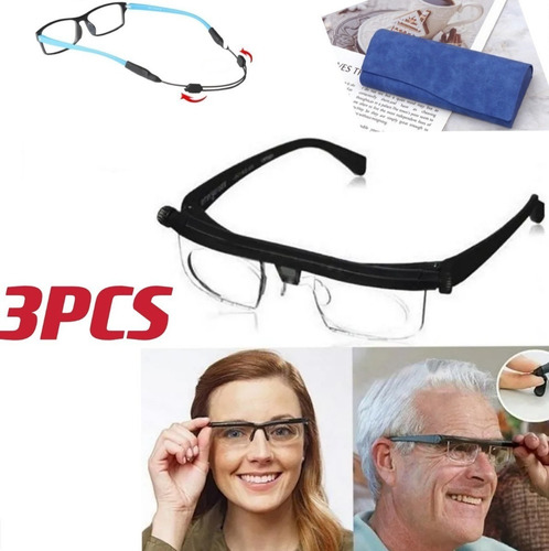 Lentes Gafas Ajustables Autograduables Estilo Lynses Cv Dirc