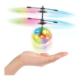 Bola Voladora Helicoptero Dron Esfera Luz Rgb Juguete Usb