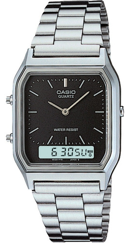 Relógio Casio Unissex Vintage Prata Aq-230a-1dmq