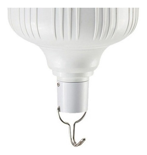 Lâmpada De Emergência Recarregável + Led + Gancho + 5 Niveis Cor Branco 110v/220v