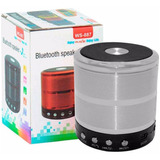Caixa De Som Bluetooth Pendrive, Cartão Sd Rádio - Prata