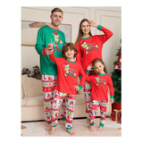 Pijama Familiar Navideño A Juego Con Trajes De Pijama Grinch