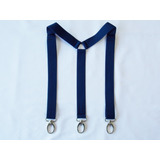 Tirador Pantalón Suspenders Unisex Mosquet Azul Mar Pl 3cm