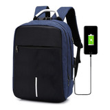 Mochila Notebook Antifurto Senha Cabo Usb Impermeavel Unisex