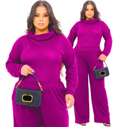 Conjunto Feminino Plus Size Elegante Linha Premium Luxo