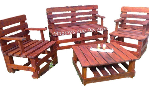 Juego Completo Con Pallets Reciclados Pallet Sillones