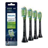 Philips Sonicare Brush Heads White W3 4pk Hx9064/95 Black