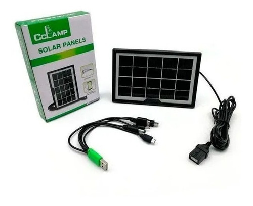 Cargador Solar Panel Portátil Celular Energía Solar Usb 
