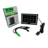 Cargador Solar Panel Portátil Celular Energía Solar Usb 