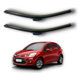 Kit 2 Escobillas Delanteras Flex Goma Citroen C3 2013 A 2019