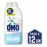 Omo Para Diluir Detergente 500 Ml Rinde 3 Litros Pack X12