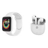 Combo White Smartwatch Drako + Auricular Aerys Wollow