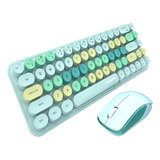 Combo De Teclado Y Mouse Inalámbrico Mofii De 2,4 G, 68 Tecl