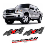 Calcos 4x4 + Power Stroke 3.0 Ford Ranger Limited 2007/2008