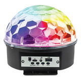 Esfera Bola Luces Led Rgb Parlante Audioritmica Conexión Usb