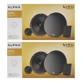 Kit 2 Juegos Set Medios Infinity 6 1/2 Alpha 650c 315w 45rms