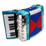 Acordeon De Madera J.meister Mc104w 8 Bajos 17 Botones Cuota