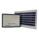 Reflector Led Con Panel Solar 100w Construled Luz Blanca