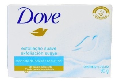 Jabon Dove Exfoliacion Suave 90 Grs Pack 12 Unid.