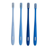 Escova Dental Kess Azul Basic Anual Pack C/ 4 Unidade