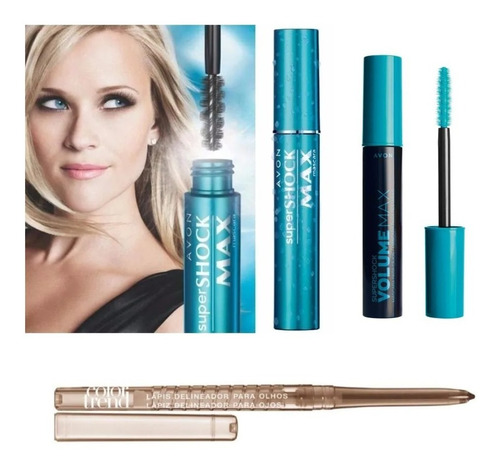 Kit X2 Mascara Para Pestañas + Delineador Natura Avon Tati