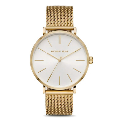 Reloj Michael Kors Para Caballero Mk7150 Correa Dorado Bisel Dorado Fondo Blanco | Meses sin interés