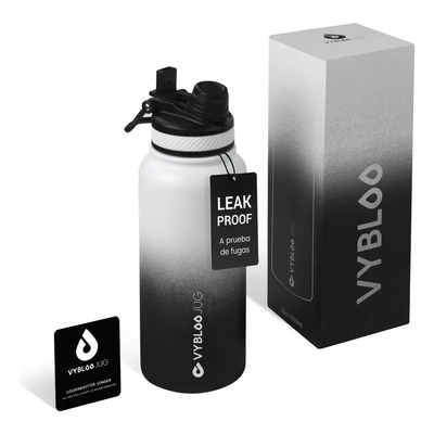 Termos Acero Inoxidable Térmico Botellas para agua 32oz Tapa 2 en 1 Cafe Color Xolo | Meses sin interés