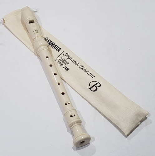 Flauta Doce Soprano Barroca Yamaha Yrs-24b Original