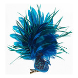 Pavo Real Con Adorno De Purpurina