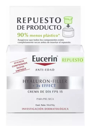 Repuesto Crema Día Fps 15 | Eucerin Hyaluron Filler 50ml