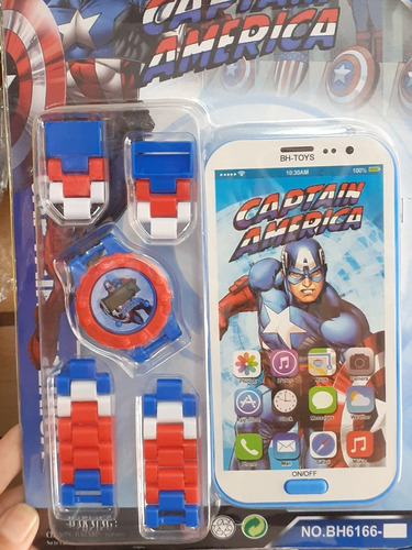 Reloj Para Armar + Teléfono  Frozen Patrulla Spiderman 