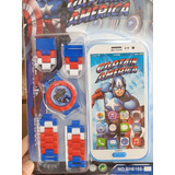 Reloj Para Armar + Teléfono  Frozen Patrulla Spiderman 