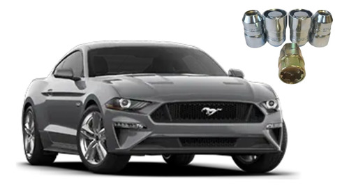 Birlos Tuercas De Seguridad Premium Con 2 Dados Ford Mustang