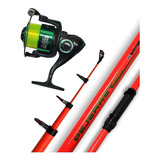 Combo Pesca Albatros Pejerrey Caña 4 Mts + Reel 3 Rulemanes