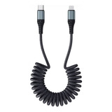 Cabo Lightning Usb-c Espiral Rock Para iPhone 20w 1,5m