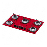 Fogão Cooktop Ultra Chama Chamalux Arame 5 Bocas - Vermelho 110v/220v