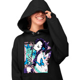 Sudadera Negra Shinobu Mariposa Kawaii Pilar Kny