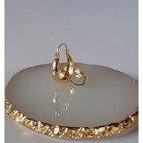 Aros Argollas Bote De Oro Laminado 18k. Medida: 17×24mm.