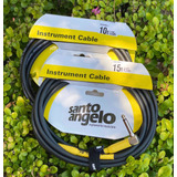 Cable De Guitarra Y Bajo Santo Angelo Serie Samurai 3 Metros