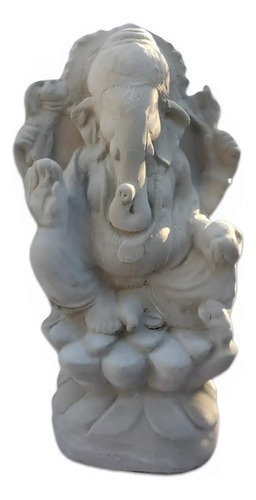 Estatua  Buda Ganesha Em Cimento Para Decoração De Jardim 